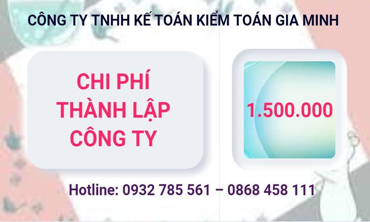 Chi phí thành lập công ty Luật tại Quận 2