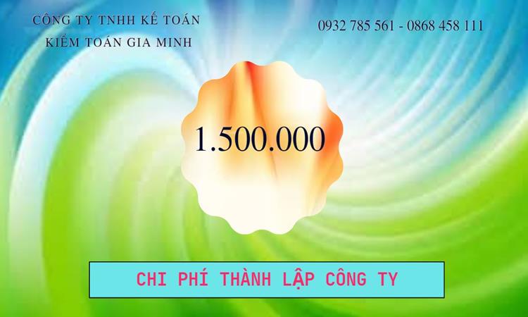 Chi phí thành lập công ty Luật tại Quận 3