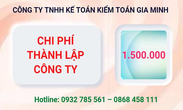 Chi phí thành lập công ty Luật tại Quận 8