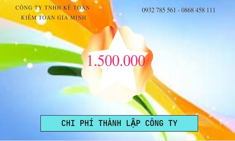 Chi phí thành lập công ty Luật tại Quận 9