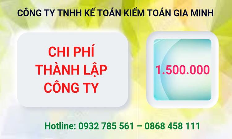 Chi phí thành lập công ty Luật tại Quận Cầu Giấy