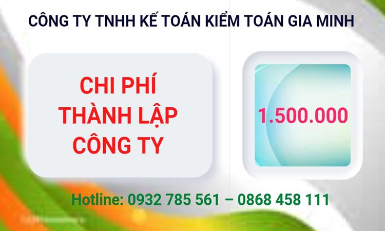 Chi phí thành lập công ty Luật tại Quận Gò Vấp