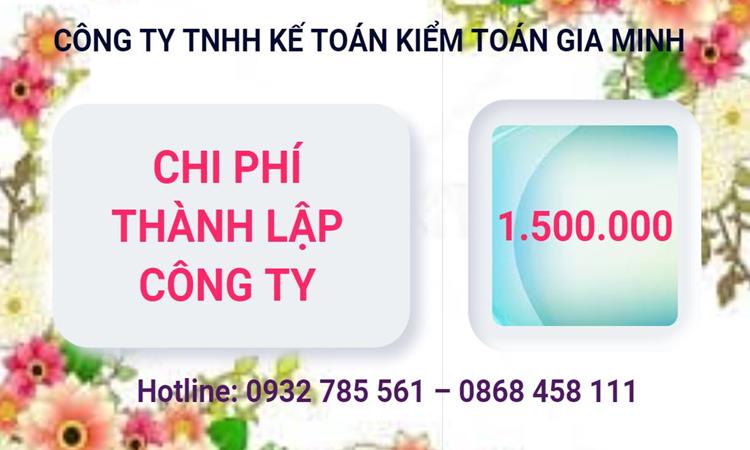 Chi phí thành lập công ty Luật tại Quận Long Biên