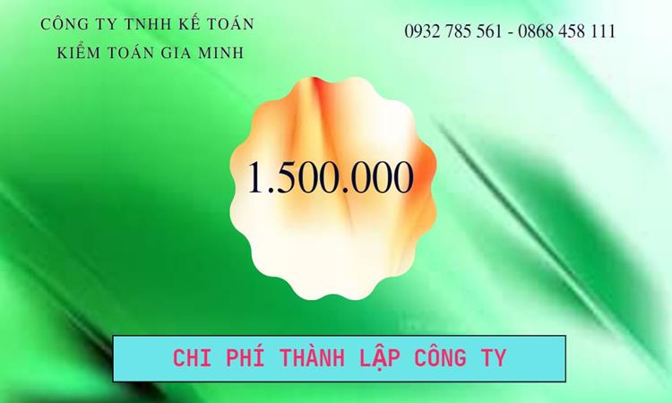 Chi phí thành lập công ty Luật tại Quận Tân Bình
