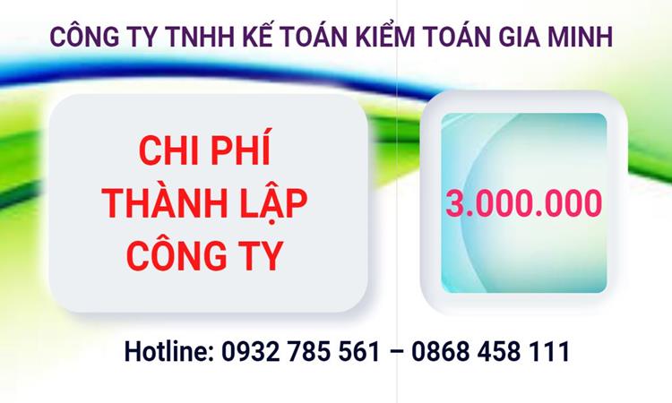 Bảng giá thành lập công ty Luật tại Thành phố Phủ Lý