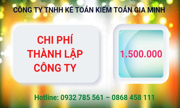 Chi phí thành lập công ty Luật tại Thị xã Mỹ Hào