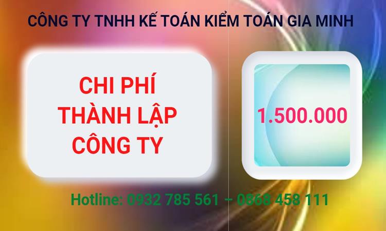 Chi phí thành lập công ty Luật tại Thừa Thiên Huế