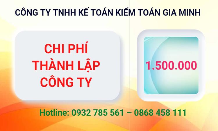 Chi phí thành lập công ty Luật tại TP Hà Nội