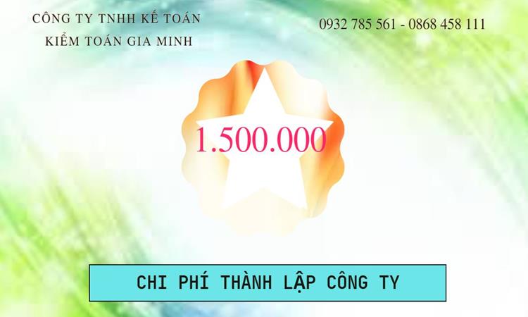 Chi phí thành lập công ty Luật tại TPHCM