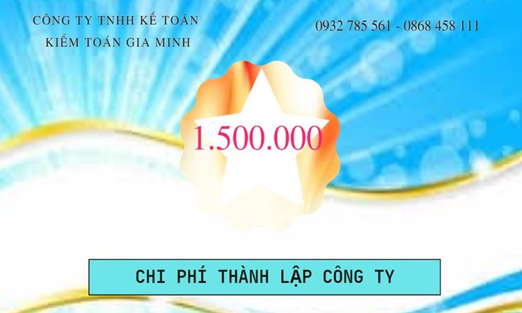 Chi phí thành lập công ty Luật tại TT Huế