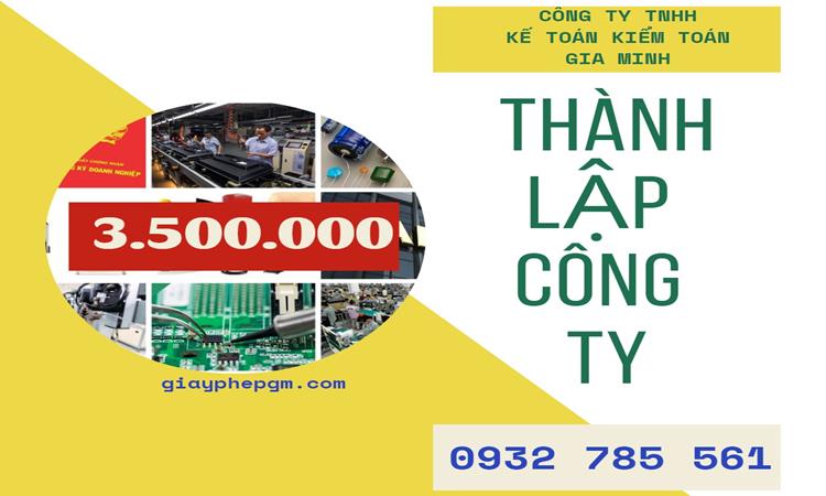 Chi phí thành lập công ty sản xuất hàng điện tử tại TPHCM 