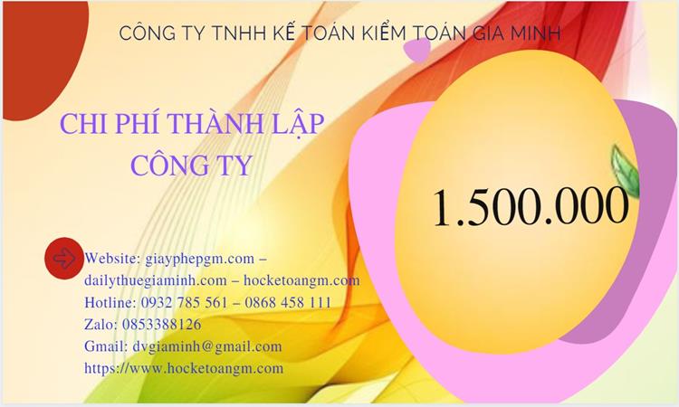 Chi phí thành lập công ty sản xuất kinh doanh gạo tại Huyện Kim Bảng 
