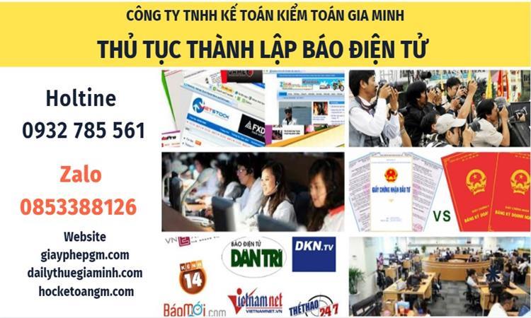 Đăng ký thành lập báo điện tử 