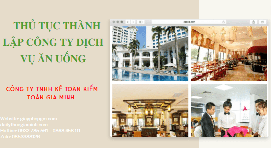 Đăng ký thành lập cty dịch vụ ăn uống