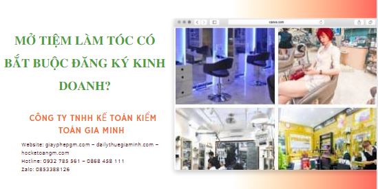 Mở tiệm làm tóc có bắt buộc đăng ký kinh doanh? 5 Đăng ký thành lập mở tiệm làm tóc