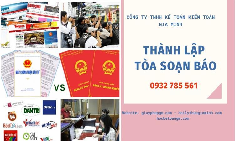 Đăng ký Thành lập tòa soạn báo 