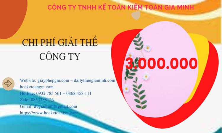 Dịch vụ giải thể công ty tại Huyện Ba Vì