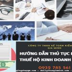 Hướng dẫn thủ tục khai thuế hộ kinh doanh cá thể 10 Dịch vụ kê khai thuế hộ kinh doanh cá thể