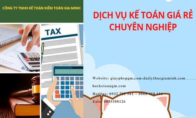 Dịch vụ kế toán tại Lâm Đồng giá rẻ chuyên nghiệp 