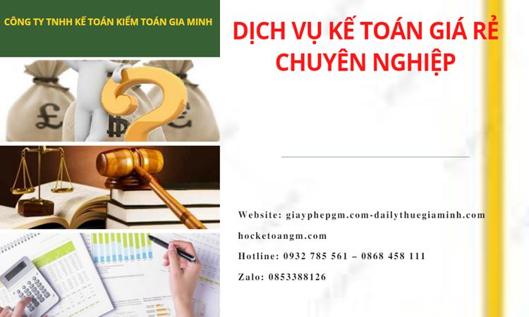 Dịch vụ kế toán tại Quận 1 giá rẻ chuyên nghiệp 
