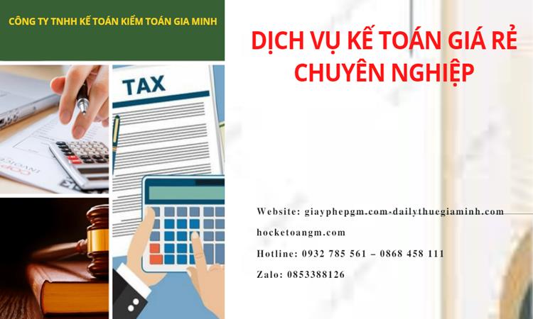 Dịch vụ kế toán tại Quận 4 giá rẻ chuyên nghiệp 