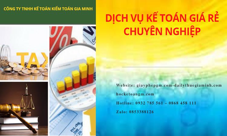 Dịch vụ kế toán tại Quận 6 giá rẻ chuyên nghiệp 