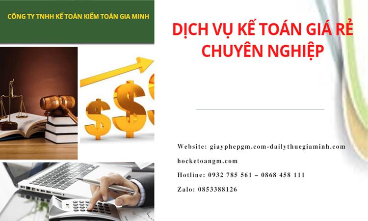 Dịch vụ kế toán tại Quảng Ninh giá rẻ chuyên nghiệp 