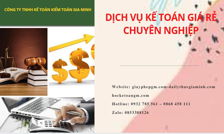 Dịch vụ kế toán tại Vĩnh Phúc giá rẻ chuyên nghiệp 