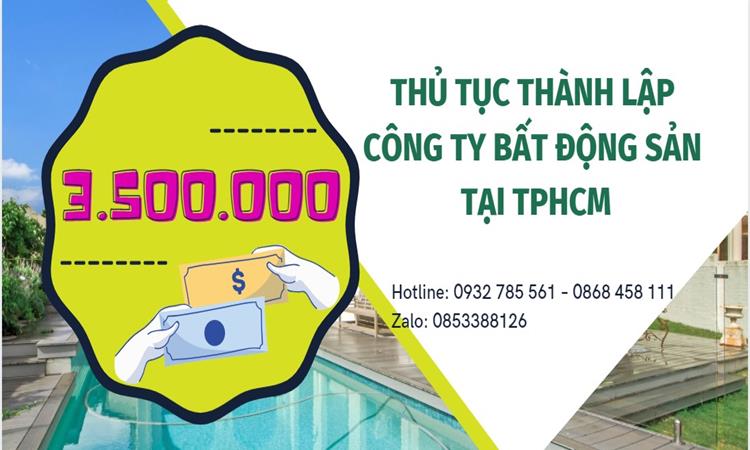 Dịch vụ thành lập công ty bất động sản tại TPHCM