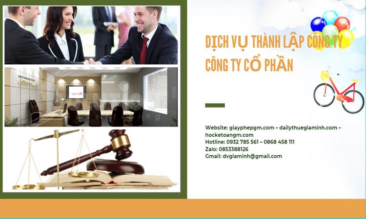 Dịch vụ thành lập công ty cổ phần tại Điện Biên 