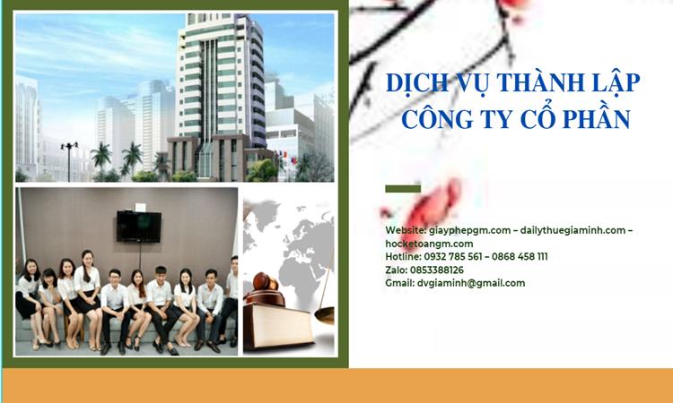 Dịch vụ thành lập công ty cổ phần tại Huyện Quốc Oai 