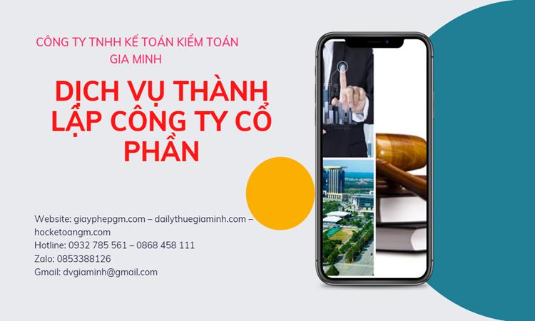 Dịch vụ thành lập công ty cổ phần tại Huyện Thạch Thất