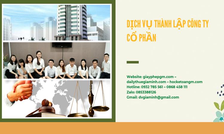 Dịch vụ thành lập công ty cổ phần tại Huyện Ứng Hòa 