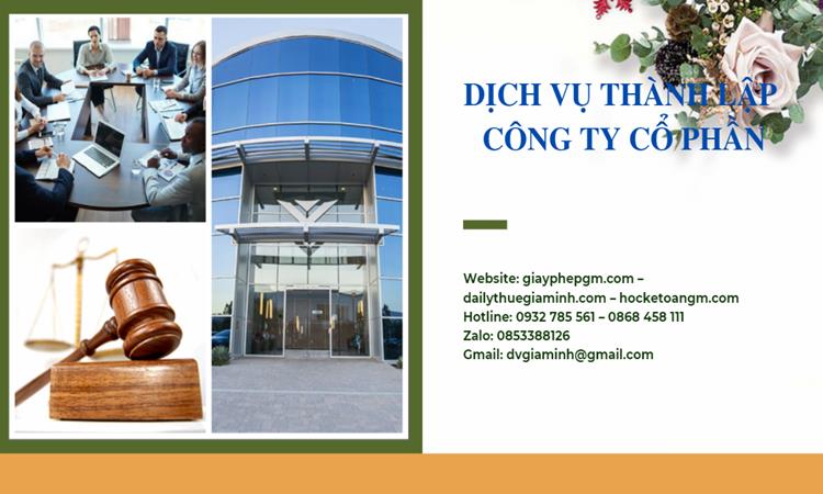 Dịch vụ thành lập công ty cổ phần tại Lào Cai 