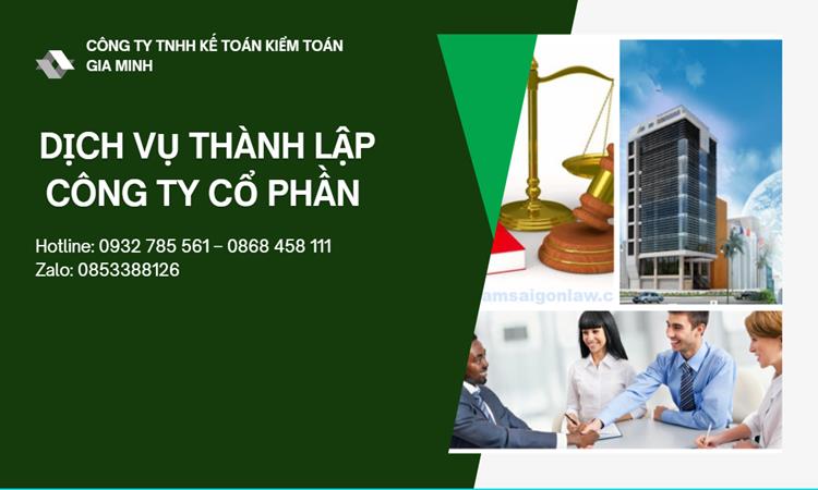 Dịch vụ thành lập công ty cổ phần tại Quận 1
