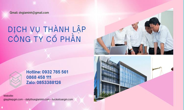 Dịch vụ thành lập công ty cổ phần tại Vũng Tàu 