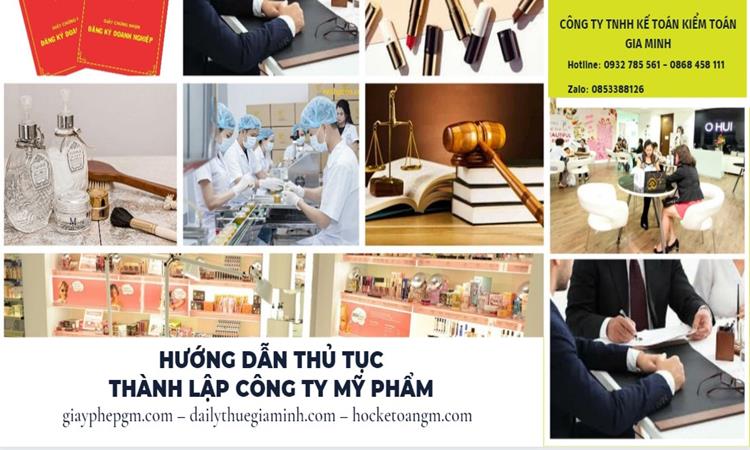 Hướng dẫn thủ tục thành lập công ty mỹ phẩm 5 Dịch vụ thành lập công ty mỹ phẩm