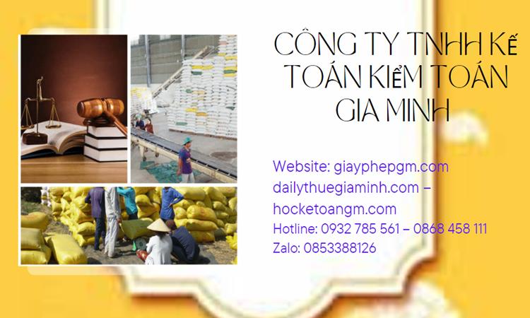 Dịch vụ thành lập công ty sản xuất kinh doanh gạo tại Bắc Giang 