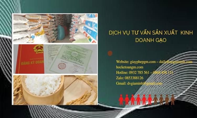 Dịch vụ thành lập công ty sản xuất kinh doanh gạo tại Đắk Nông 