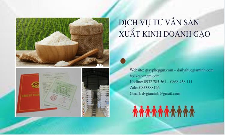 Dịch vụ thành lập công ty sản xuất kinh doanh gạo tại Điện Biên 