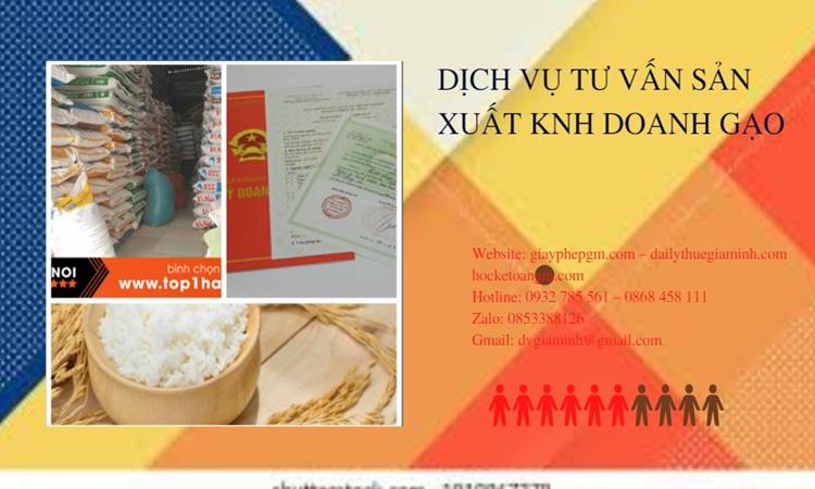 Dịch vụ thành lập công ty sản xuất kinh doanh gạo tại Đồng Tháp 
