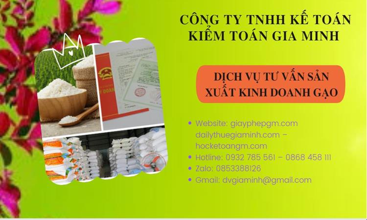 Dịch vụ thành lập công ty sản xuất kinh doanh gạo tại Hà Nam 