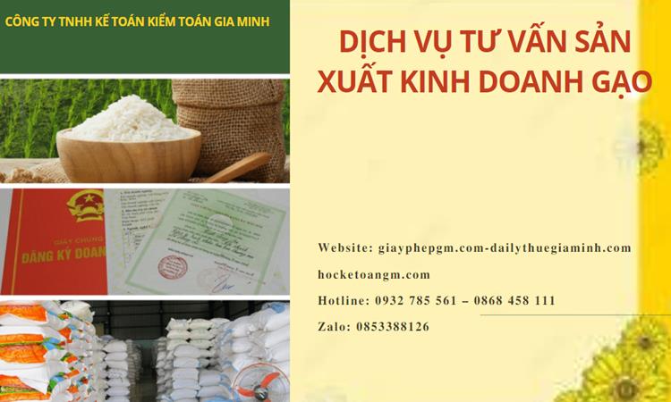 Dịch vụ thành lập công ty sản xuất kinh doanh gạo tại Hà Tĩnh 