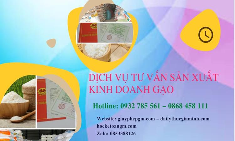 Dịch vụ thành lập công ty sản xuất kinh doanh gạo tại Hải Dương 