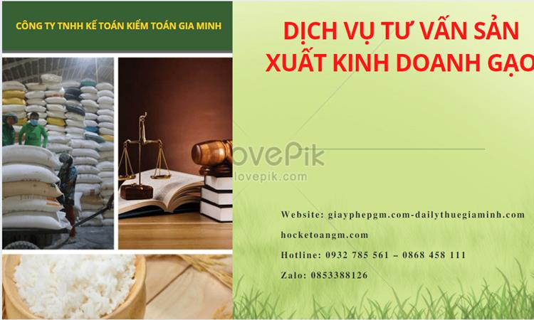 Dịch vụ thành lập công ty sản xuất kinh doanh gạo tại Hải Phòng 