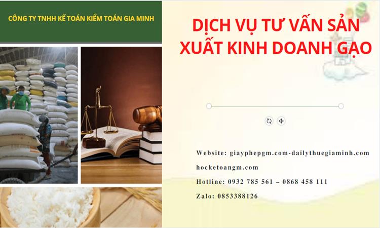 Dịch vụ thành lập công ty sản xuất kinh doanh gạo tại Huyện Chương Mỹ 