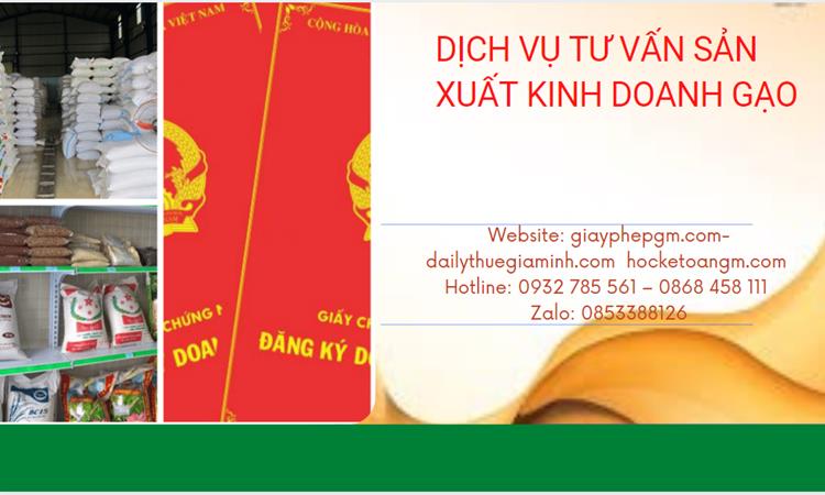 Dịch vụ thành lập công ty sản xuất kinh doanh gạo tại Huyện Mê Linh 