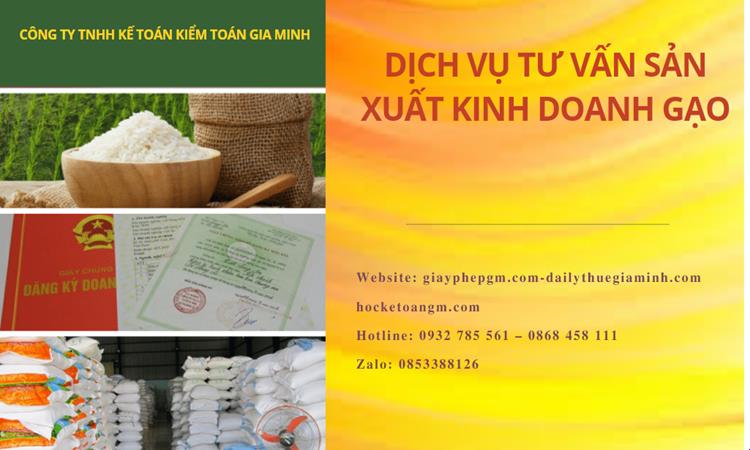 Dịch vụ thành lập công ty sản xuất kinh doanh gạo tại Huyện Thường Tín 