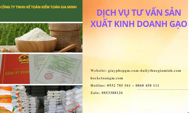 Dịch vụ thành lập công ty sản xuất kinh doanh gạo tại Huyện Vĩnh Thạnh 