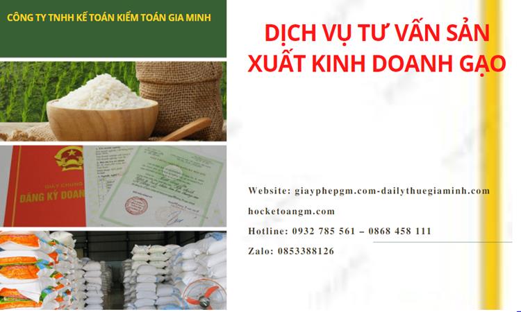 Dịch vụ thành lập công ty sản xuất kinh doanh gạo tại Kiên Giang 